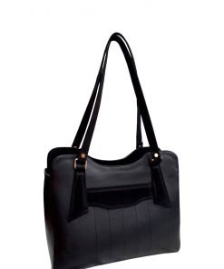 Black Tullip Handbag
